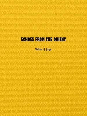 cover image of Echoes from the Orient